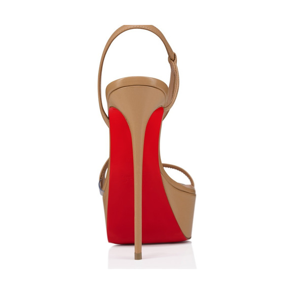 Christian Louboutin Rosalie Alta 150 Blush Nude Kid Platform Sandal Heel Pump 40 - Picture 12 of 14